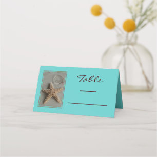 De Placement Starfish dans la carte Sand Beach Place Card
