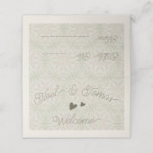 De Placement Style Ethnique simple en Sage Vert Couleur Carte P (Extérieur déplié)