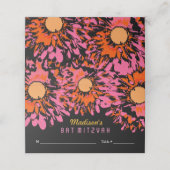 De Placement TELLEMENT JOLIE Bat mitzvah PRINTEMPS carte d'esco (Extérieur déplié)