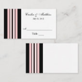 De Placement Titulaire d'une carte rose et noire (Devant / Derrière)