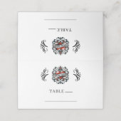 De Placement True Love Coeur Tattoo Sticker Mariage Carte Place (Extérieur déplié)