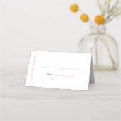 De Placement Typographie Orange moderne Carte Mariage pliée (Devant)