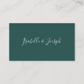 De Placement Une verdure succulente | Carte Mariage Green Flat (Dos)
