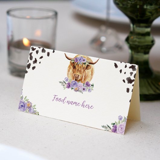 De Placement Vache Imprimer Fille Anniversaire Carte Place