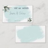De Placement Visitez notre carte Mariage (Devant / Derrière)