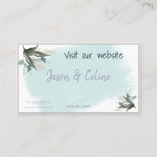 De Placement Visitez notre carte Mariage (Devant)