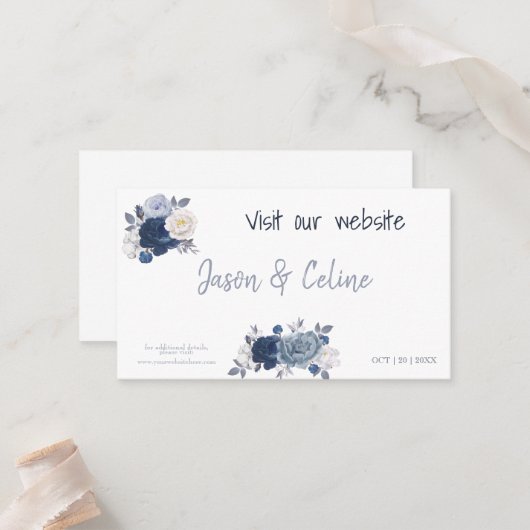 De Placement Visitez notre carte Mariage (Devant/Arrière en situation)