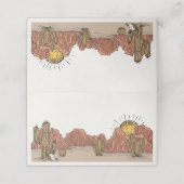 De Placement Wild West Rodeo place carte anniversaire ou baby s (Extérieur déplié)