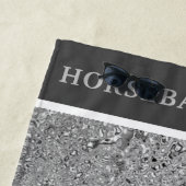 De Plage Cheval équitation brillant Silver Beach Serviette (En situation)