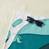 De Plage COOL ! 🏖️ serviette personnalisée Shark Beach - A (En situation)