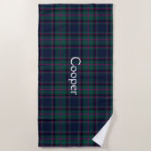 De Plage Cooper Clan Tartan Plaid Beach Serviette (Devant)