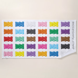 De Plage Égalité Gummy Bears Beach Serviette