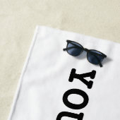 De Plage Faites votre propre i love i heart beach serviette (En situation)
