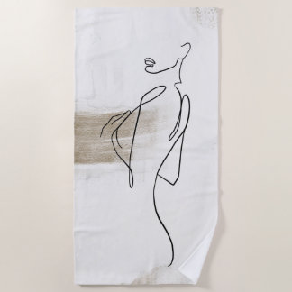 De Plage Femme Artiste Artiste Artiste Art Beach Serviette