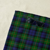 De Plage Gordon Clan Tartan Serviette Plaid Beach (En situation)