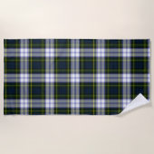De Plage Gordon Robe Tartan Beach Serviette (Devant)