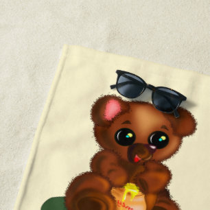 De Plage Honey Bear Beach Serviette Couleurs Personnalisées