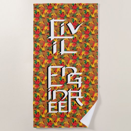 De Plage Ingénieur Civil Caractère Beach Serviette (Devant)