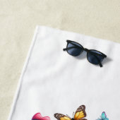 De Plage Jolie Sloth Summer Vacation Beach Serviette (En situation)