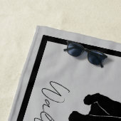 De Plage La serviette grise pour chiens (En situation)