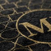 De Plage Luxe Moderne Serviette Personnalisée Monogramme Or