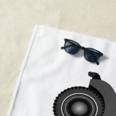 De Plage Papa's Funny Beach Serviette Garage Camion Bière C (En situation)