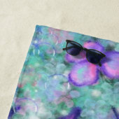 De Plage Papillons colorés Flying Beach Serviette (En situation)