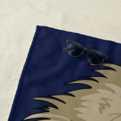 De Plage Pas Emused Funny Emu Pun Beach Serviette (En situation)