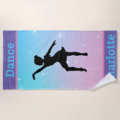 De Plage Pastel Girls Dance Beach Serviette (Devant)