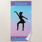 De Plage Pastel Girls Dance Beach Serviette (Devant)