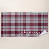 De Plage Robe MacGregor Tartan Plaid Beach Serviette (Devant)