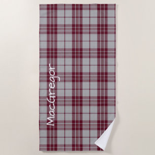 De Plage Robe MacGregor Tartan Plaid Beach Serviette