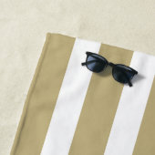 De Plage Sable avec Serviette en Grille Blanche avec Votre  (En situation)