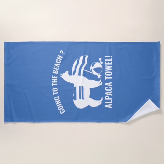 De Plage Serviette Alpaca (Devant)