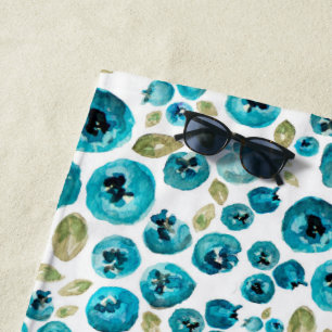 De Plage Serviette Blueberry Print Beach