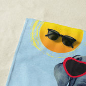 De Plage Serviette d'été Great Dane Beach (En situation)