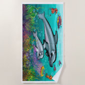 De Plage Serviette Dolphins Beach (Devant)