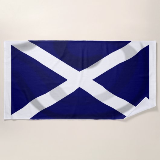 De Plage Serviette écossaise Saltire Beach (Devant)