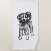 De Plage Serviette festive pour chiot (Devant)