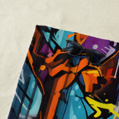 De Plage Serviette Graffiti Beach (En situation)