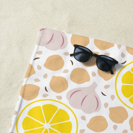 De Plage Serviette Hummus Beach (En situation)
