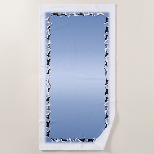 De Plage Serviette Husky Chien Serviette Husky Malamute Bea (Devant)