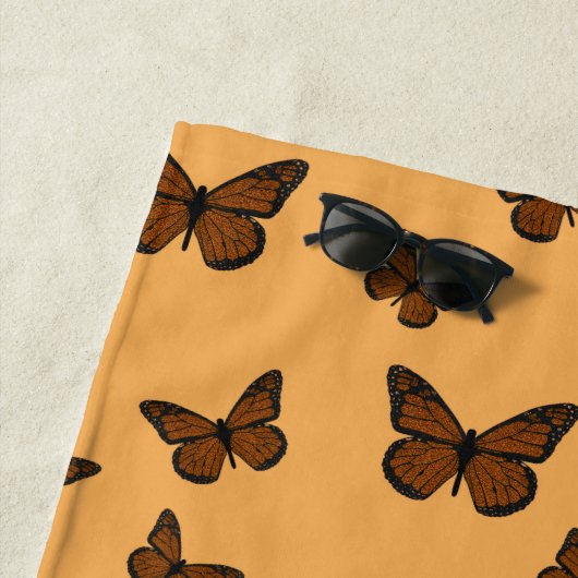 De Plage Serviette Monarch Beach Doodé (En situation)