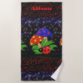 De Plage Serviette personnalisée Ladybug (Devant)