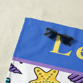 De Plage Serviette personnalisée Seashell Beach (En situation)