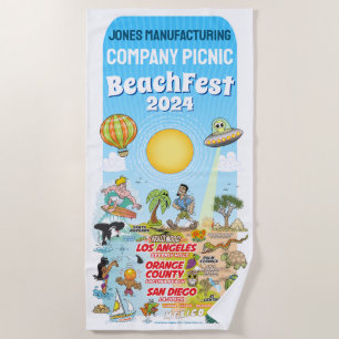 De Plage Serviette personnalisée SoCal Beach