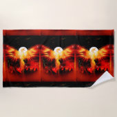 De Plage Serviette Phoenix Rising (Devant)