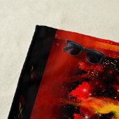De Plage Serviette Phoenix Rising (En situation)