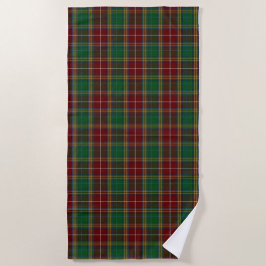 De Plage Serviette Plaid Plaid Baxter Tartan (Devant)