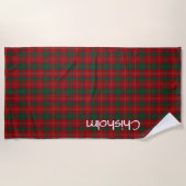De Plage Serviette Plaid Plaid Chisholm Tartan (Devant)